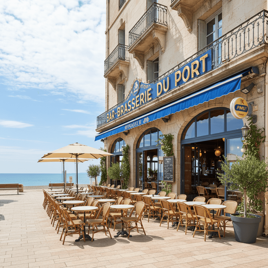 Bar-brasserie 96m² à Cagnes-Sur-Mer : terrasse - licence IV - Image 1