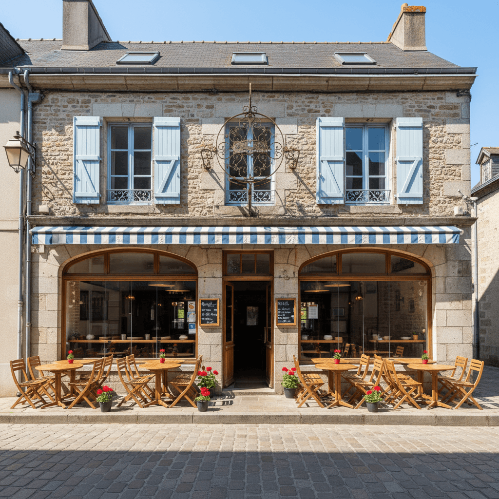 Bar-brasserie 157m² à Saint-Méen-Le-Grand : terrasse - licence IV - Image 1