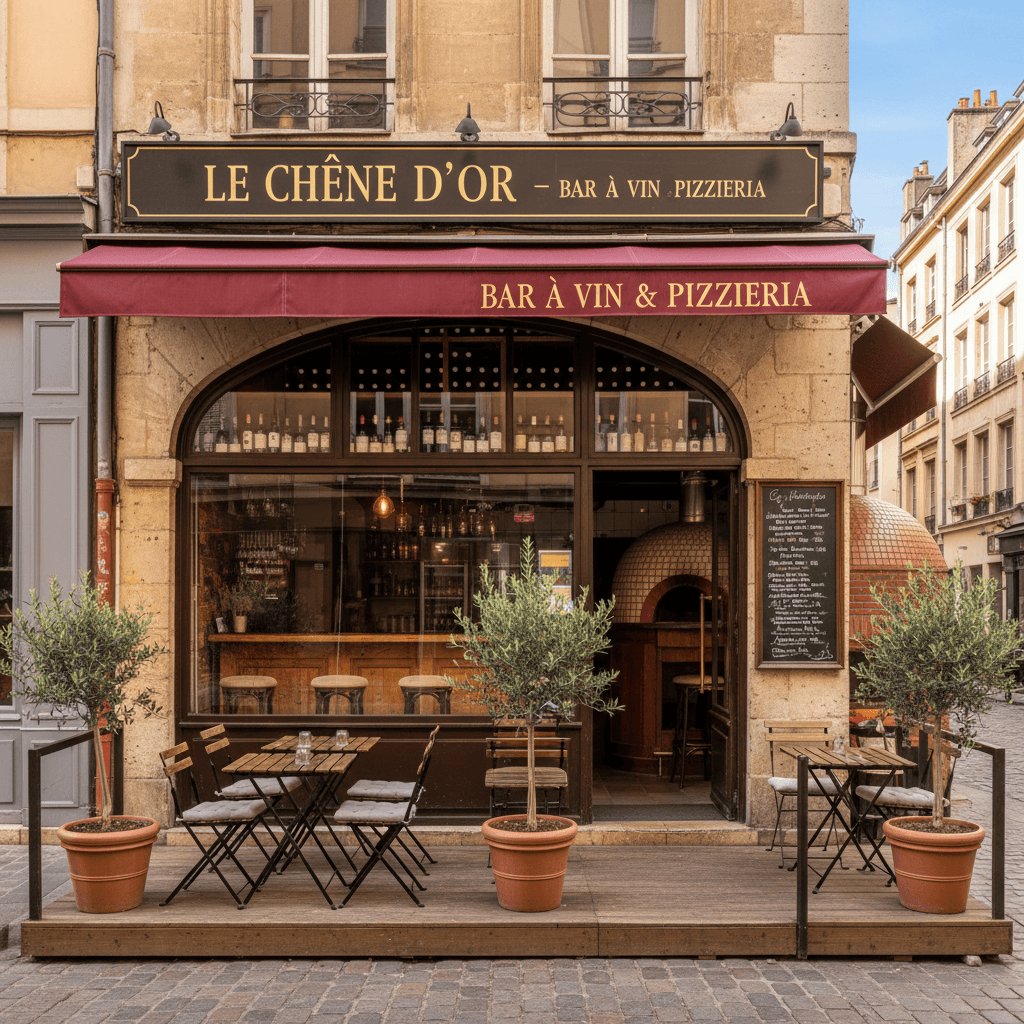 Restaurant 72m² à Lyon : terrasse - extraction