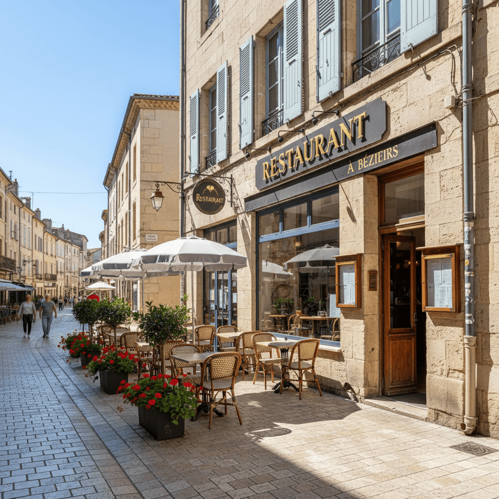 Restaurant à Béziers : terrasse - licence IV - Image 1