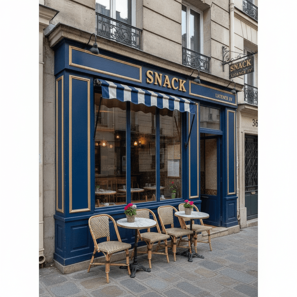Snack 20m² à Paris : licence IV