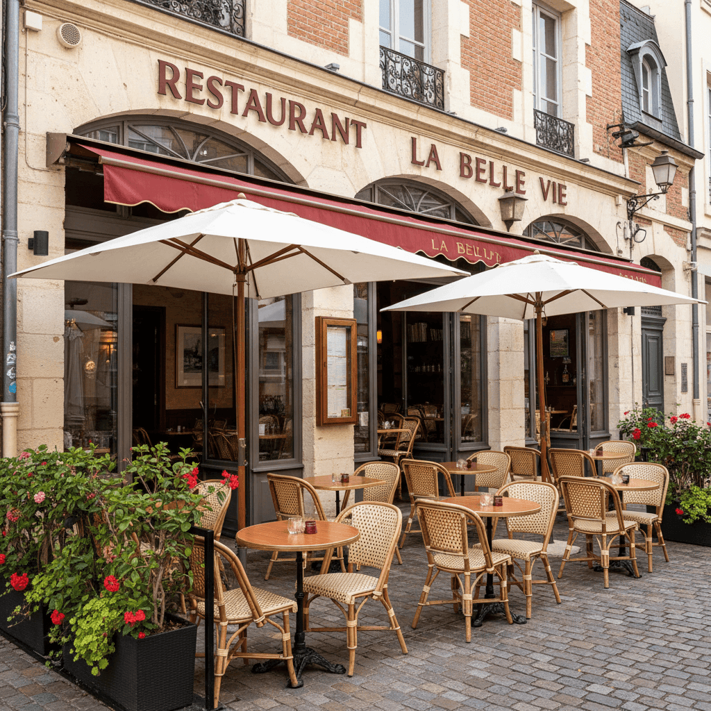 Restaurant à Toulouse : terrasse - extraction - Image 1