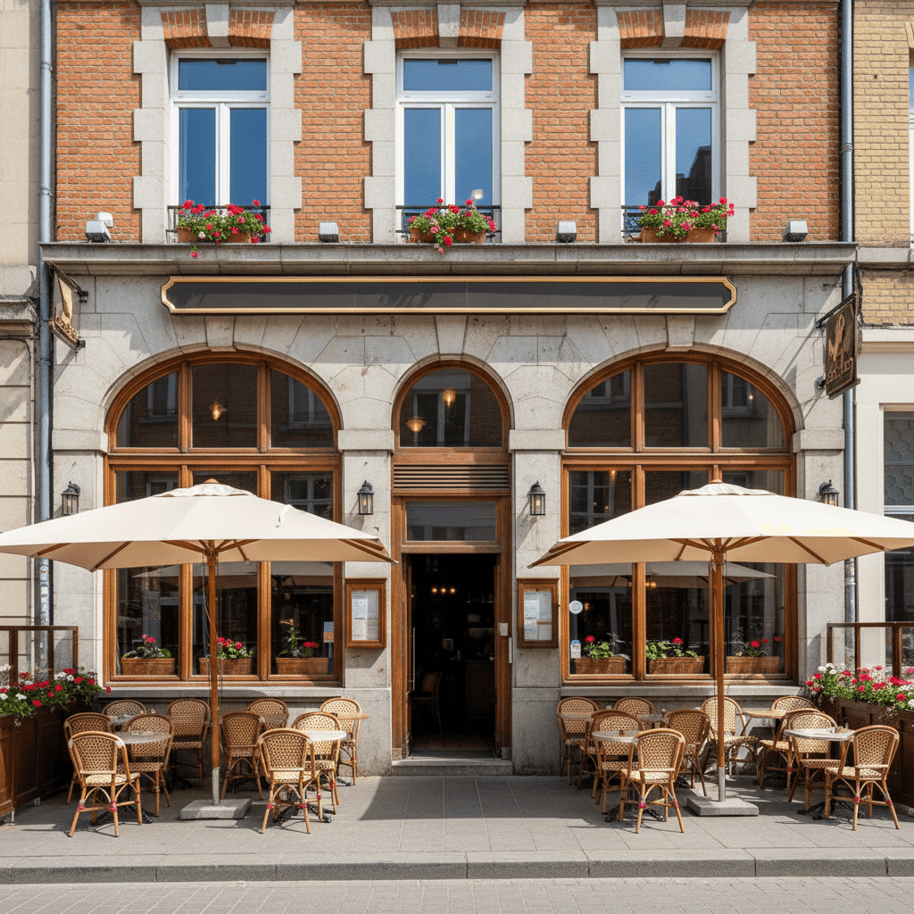 Restaurant 120m² à Lille : terrasse - extraction
