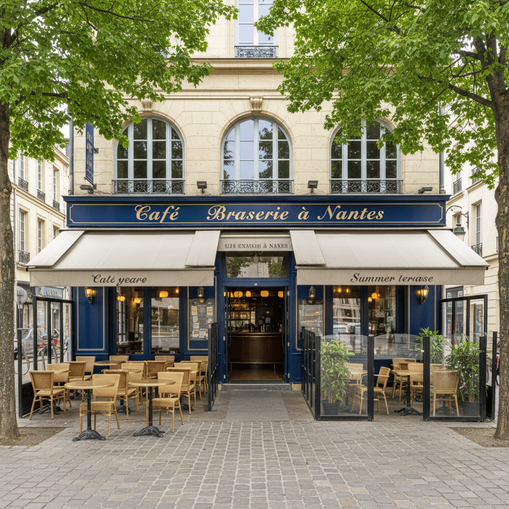 Bar-brasserie 65m² à Nantes : terrasse - licence IV - Image 1