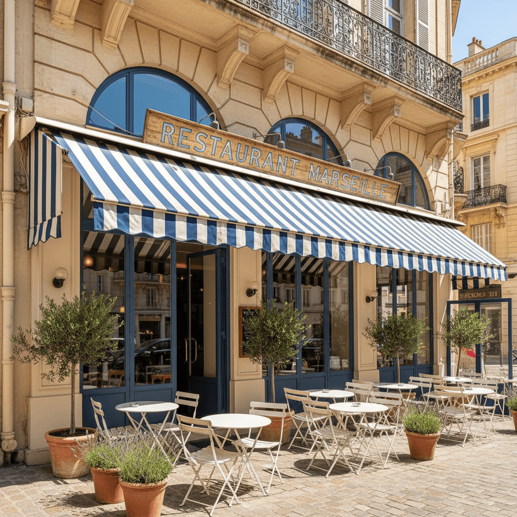 Restaurant à Marseille : terrasse - licence IV - Image 1