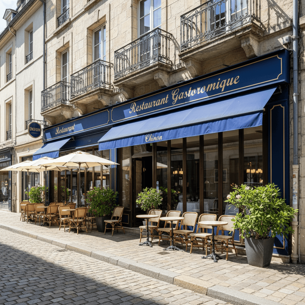 Restaurant 65m² à Chinon : terrasse - licence IV - Image 1
