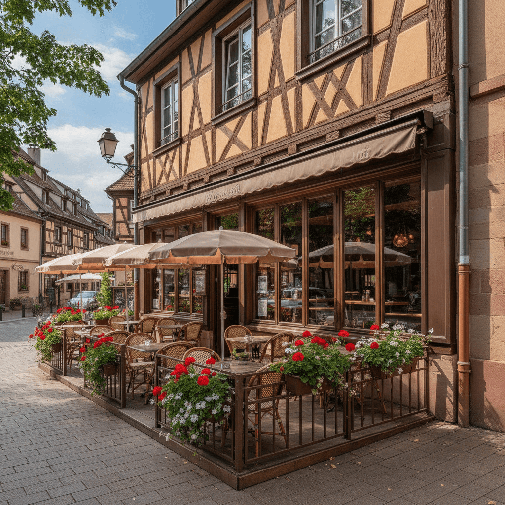 Restaurant 252m² à Colmar : terrasse - licence IV - Image 1