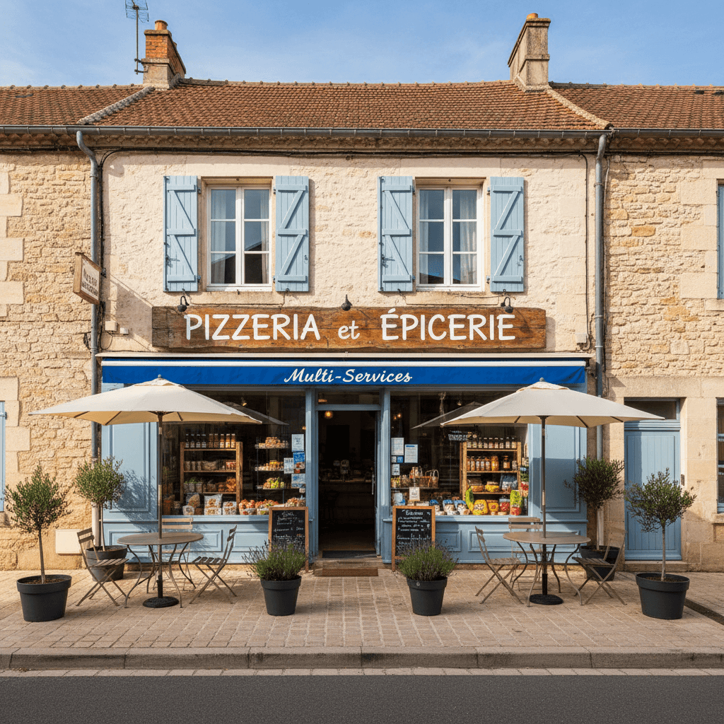 Restaurant à Saint-Michel-De-Lanès : terrasse - licence IV - Image 1
