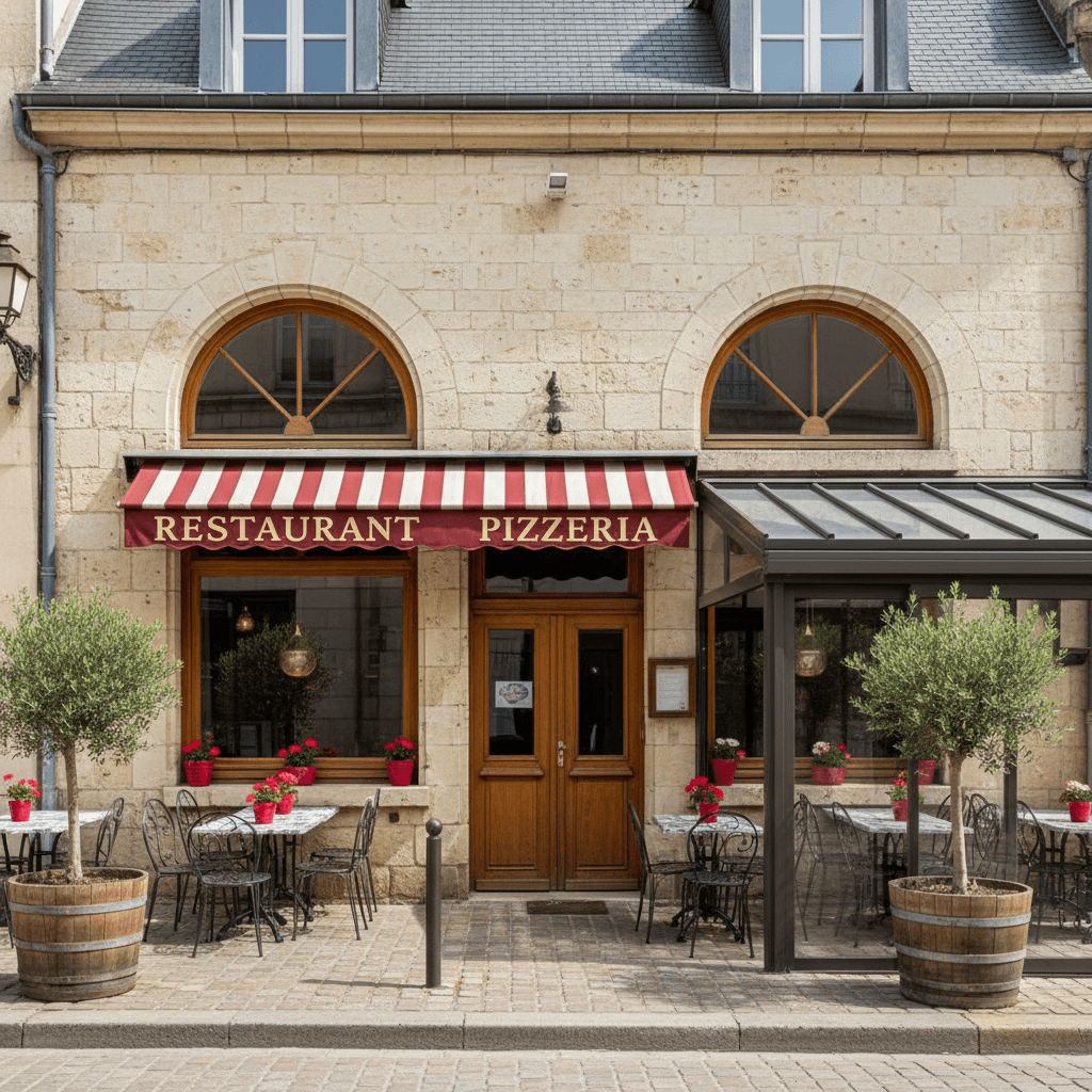 Restaurant à Caen : terrasse - extraction - Image 1
