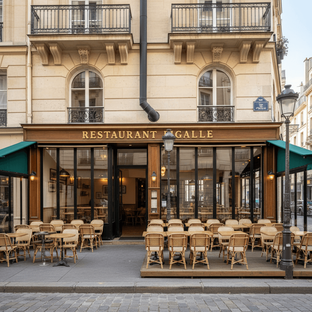 Restaurant avec terrasses à Pigalle, Paris