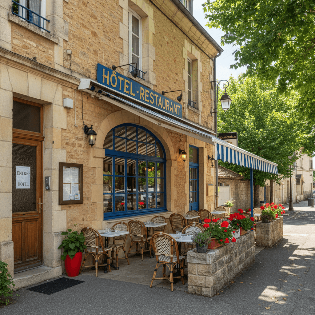 Restaurant à Parnac : terrasse - licence IV - Image 1