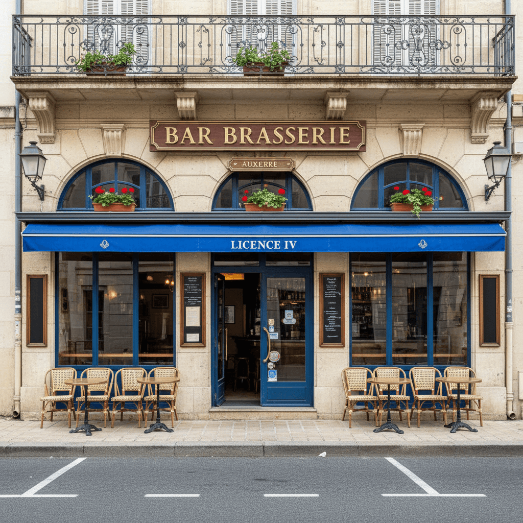 Bar-brasserie 350m² à Auxerre : terrasse - licence IV - Image 1