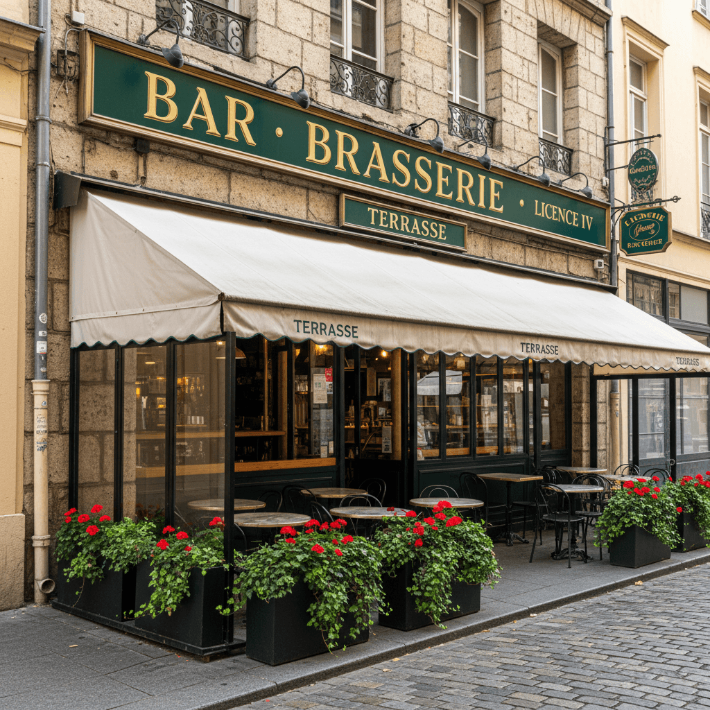 Bar-brasserie à Lyon : terrasse - licence IV - Image 1