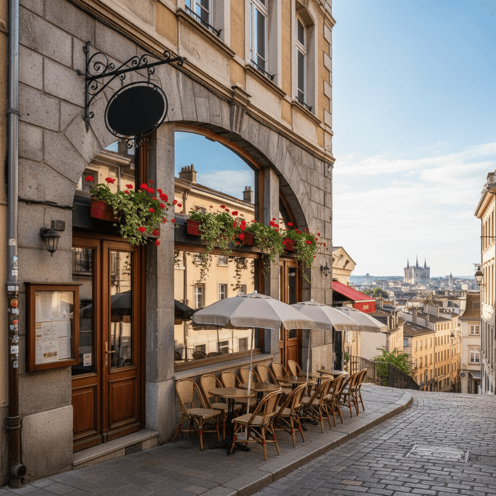 Bar-brasserie 200m² à Lyon : terrasse - licence IV