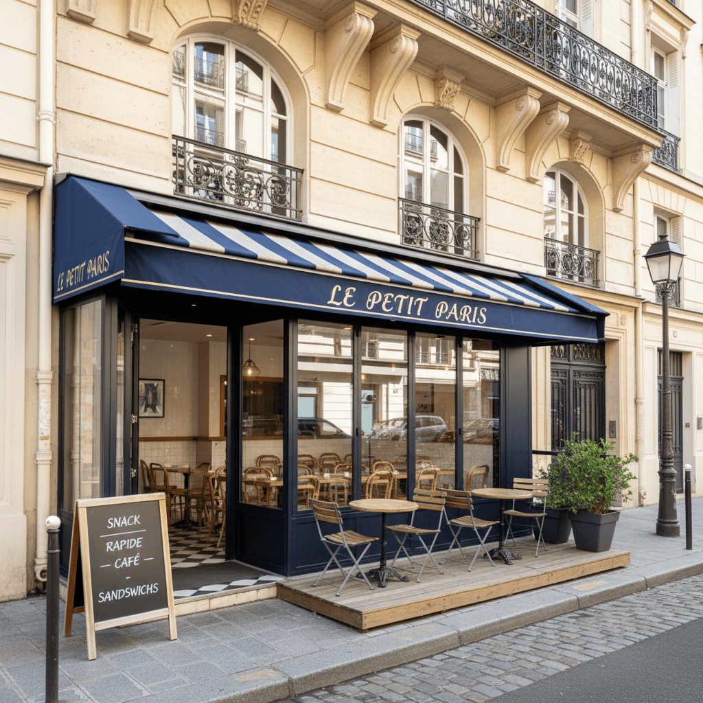 Snack 20 couverts à Paris