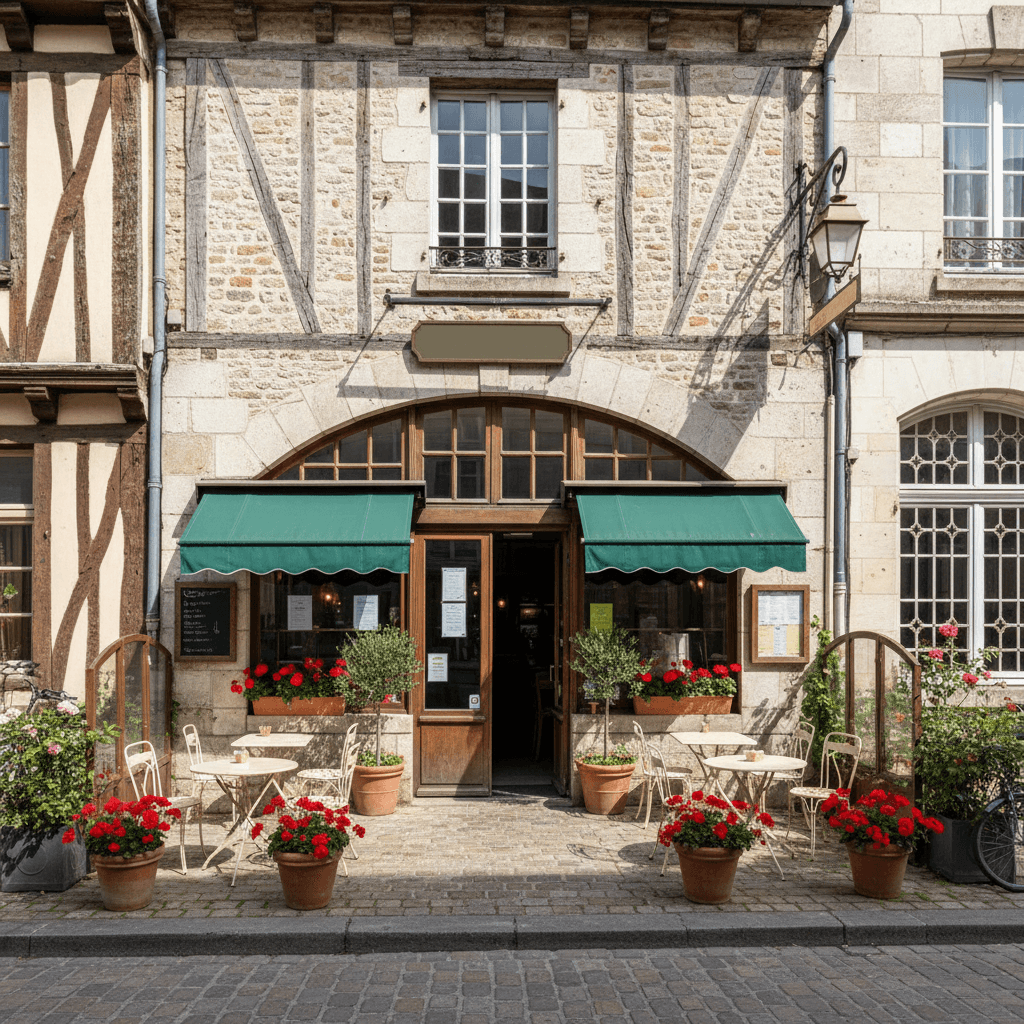 Restaurant à Saint-Lô : terrasse - Image 1