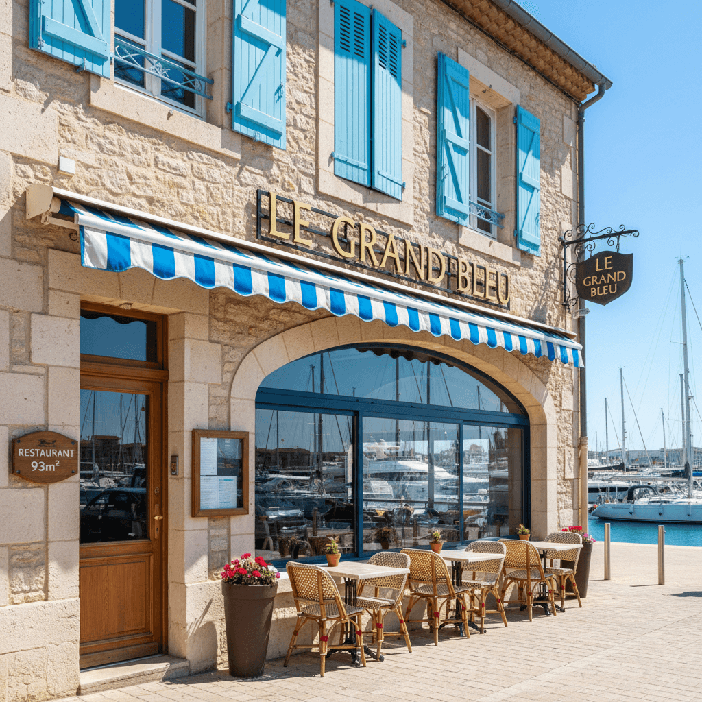 Restaurant 93m² à Agde : terrasse - extraction