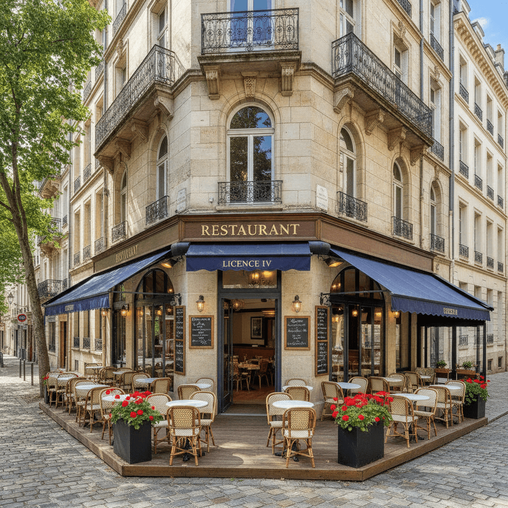 Restaurant 15 couverts à Villeurbanne : terrasse - licence IV - Image 1