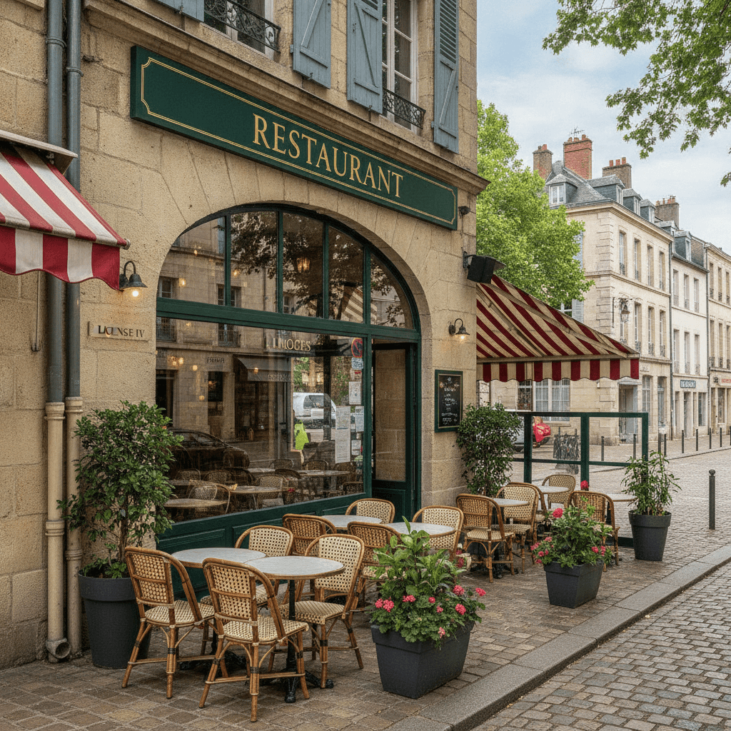 Restaurant 170m² à Limoges : terrasse - licence IV - Image 1
