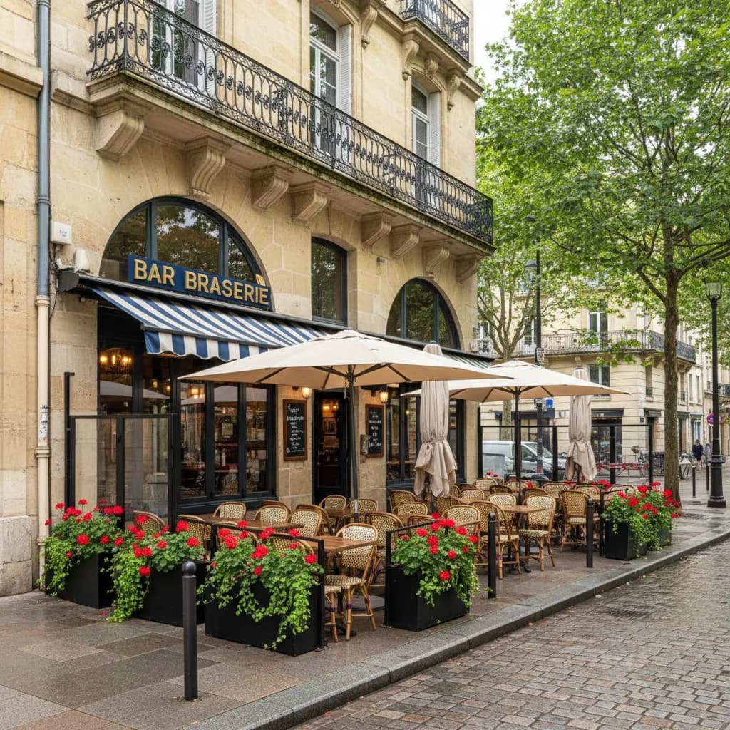 Bar-brasserie 85m² à Bordeaux : terrasse - licence IV - Image 1