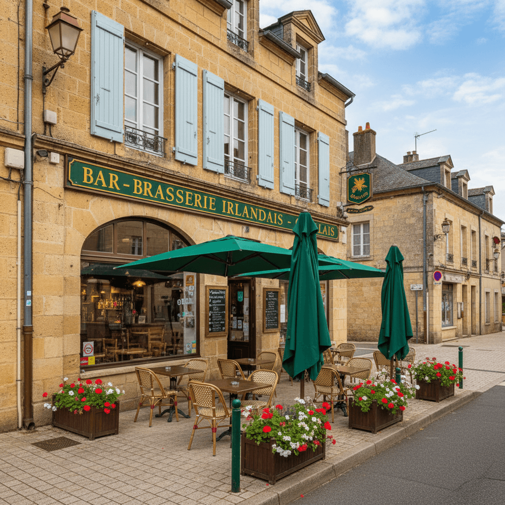 Bar-brasserie 321m² à Chalais : terrasse - licence IV - Image 1