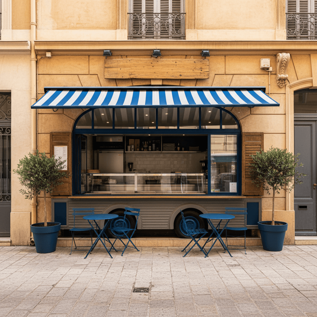 Fast-food 20m² à Nice : cuisine équipée