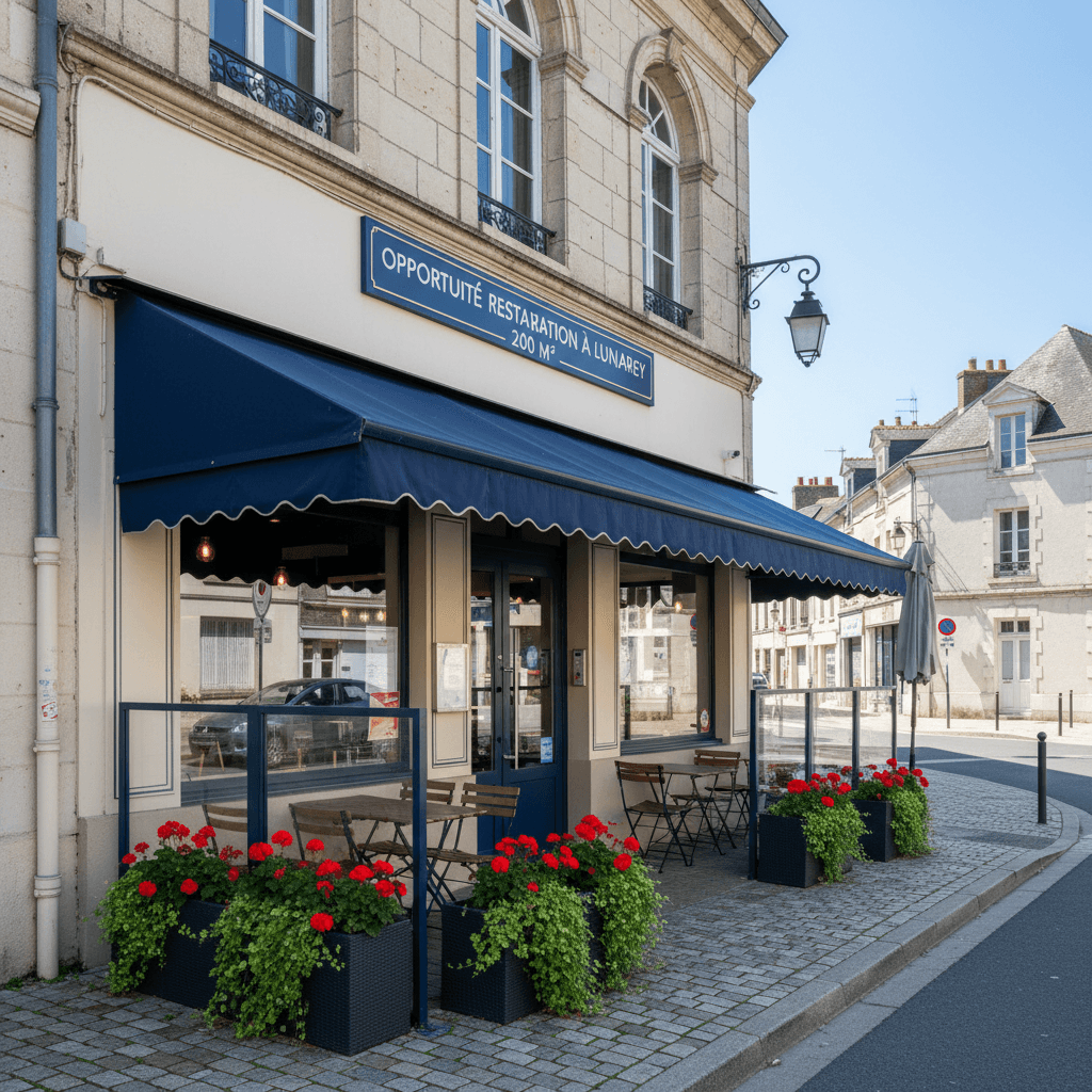 Fast-food 200m² à Luneray : terrasse - licence IV - Image 1