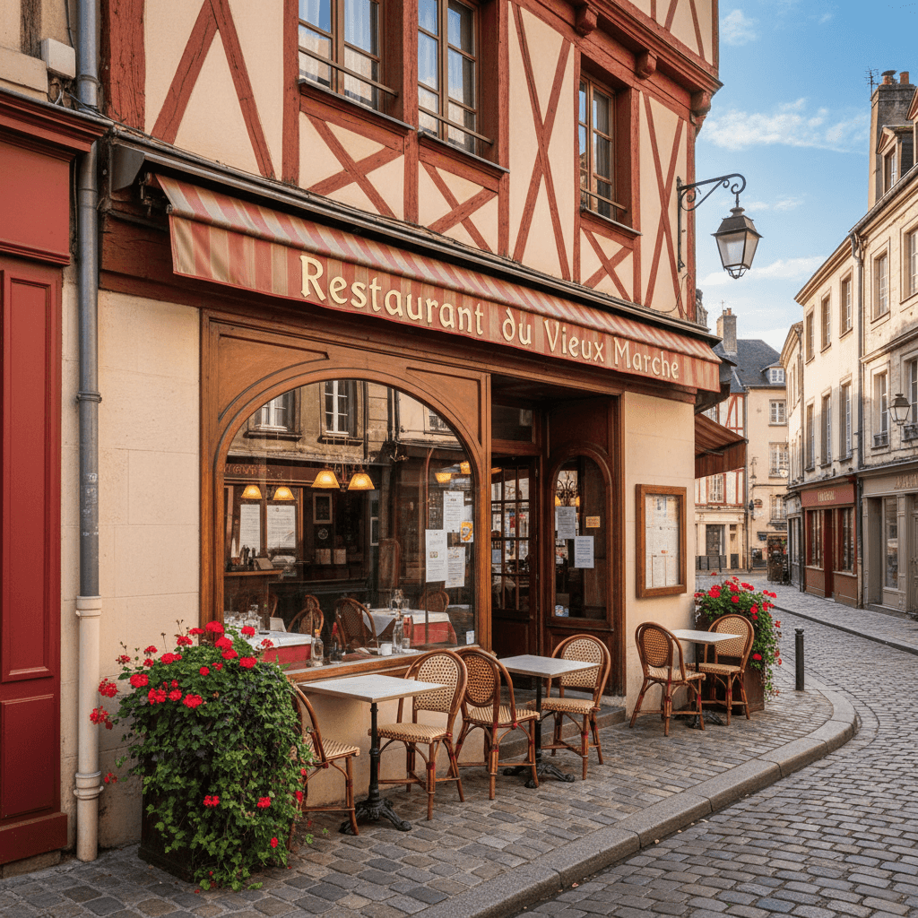 Restaurant 80m² à Rouen : terrasse - extraction
