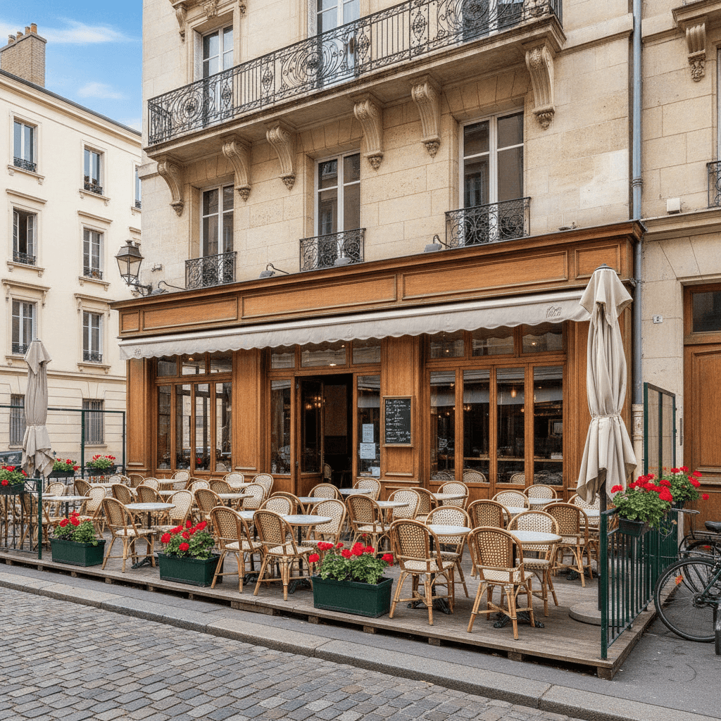 Bar-brasserie 60m² à Lyon : terrasse - licence IV