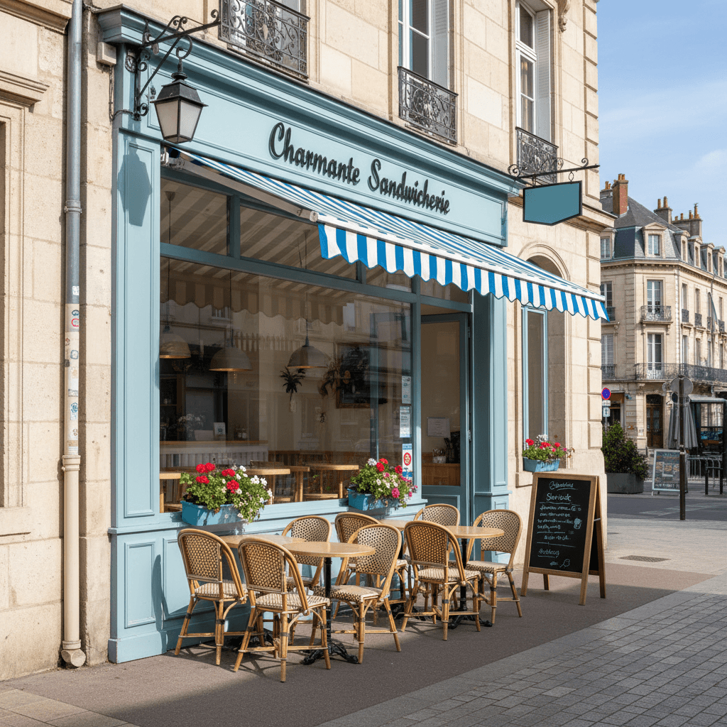 Snack 85m² à Vichy : terrasse - extraction - Image 1