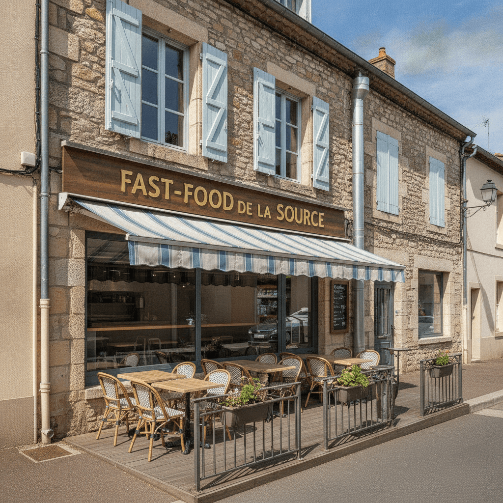 Fast-food 56m² à Campagne-Sur-Aude : terrasse - extraction - Image 1