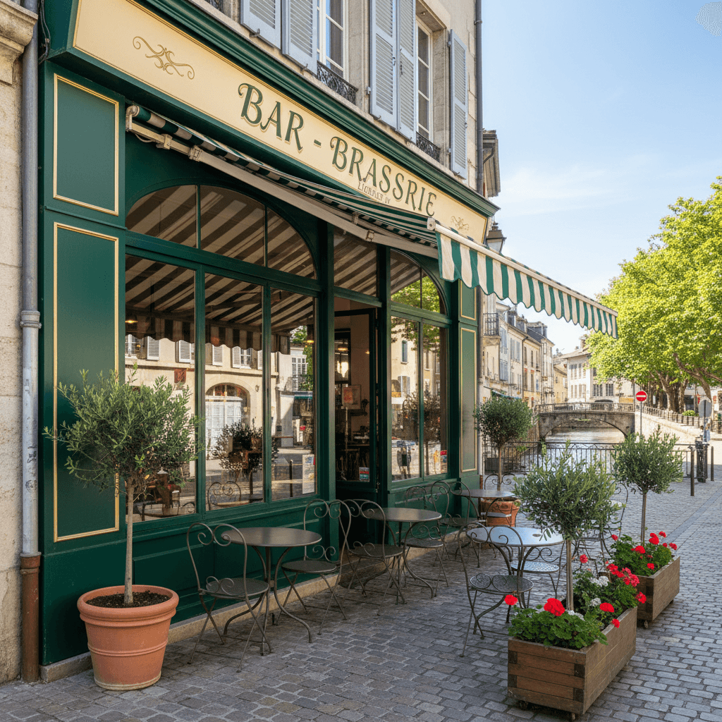 Bar-brasserie à Annecy : terrasse - licence IV