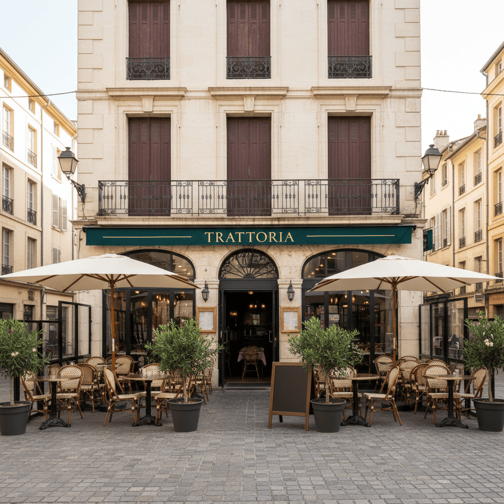 Restaurant 50m² à Montpellier : terrasse - licence IV