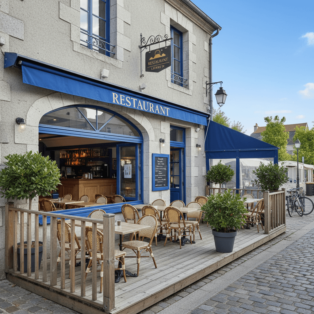 Restaurant 200m² à La Rochelle : terrasse - licence IV - Image 1