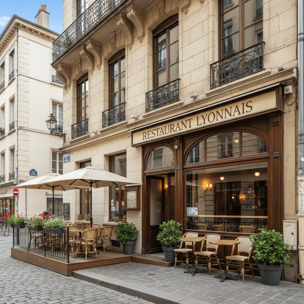 Restaurant 156m² à Lyon : terrasse - extraction
