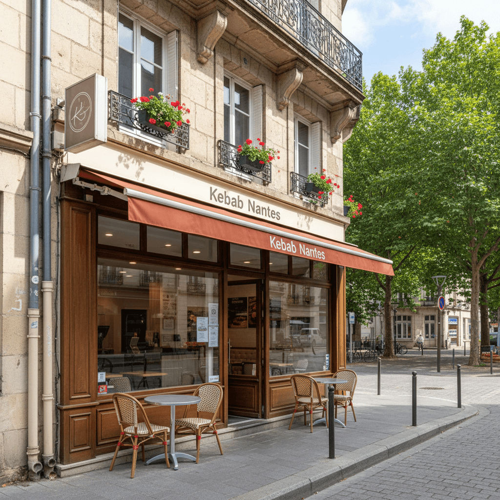 Fast-food 78m² à Nantes : terrasse - licence IV
