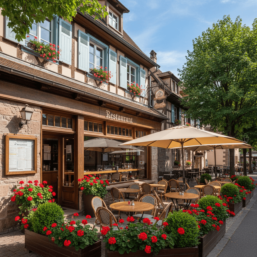 Restaurant 50m² à Obernai : terrasse - licence IV - Image 1