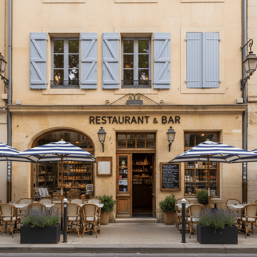 Restaurant 535m² à Aix-En-Provence : terrasse - licence IV