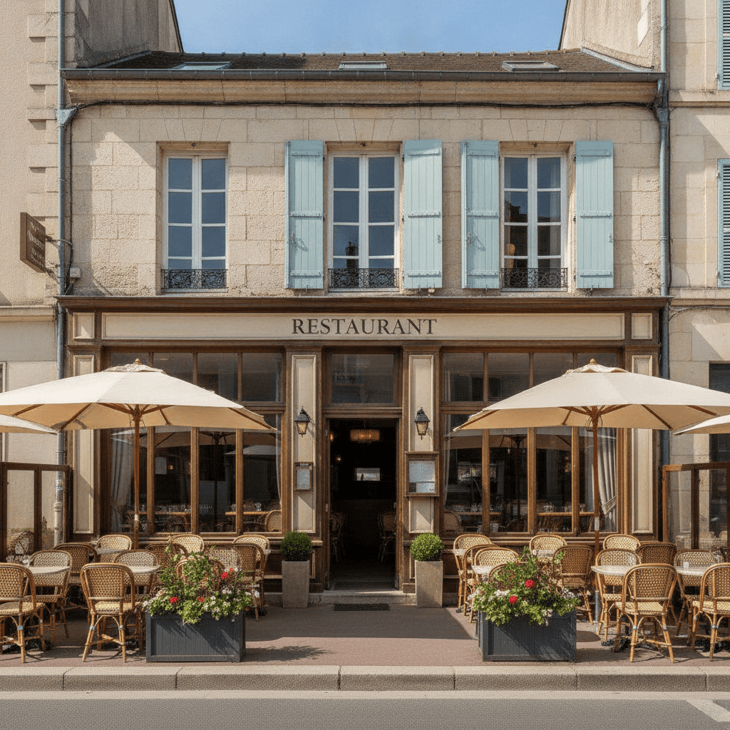 Restaurant 250m² à Champigny : terrasse - licence IV - Image 1