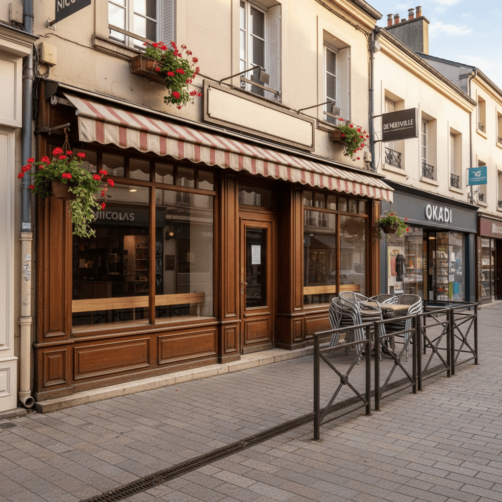 Murs et fonds 154m² à Melun : terrasse - Image 1