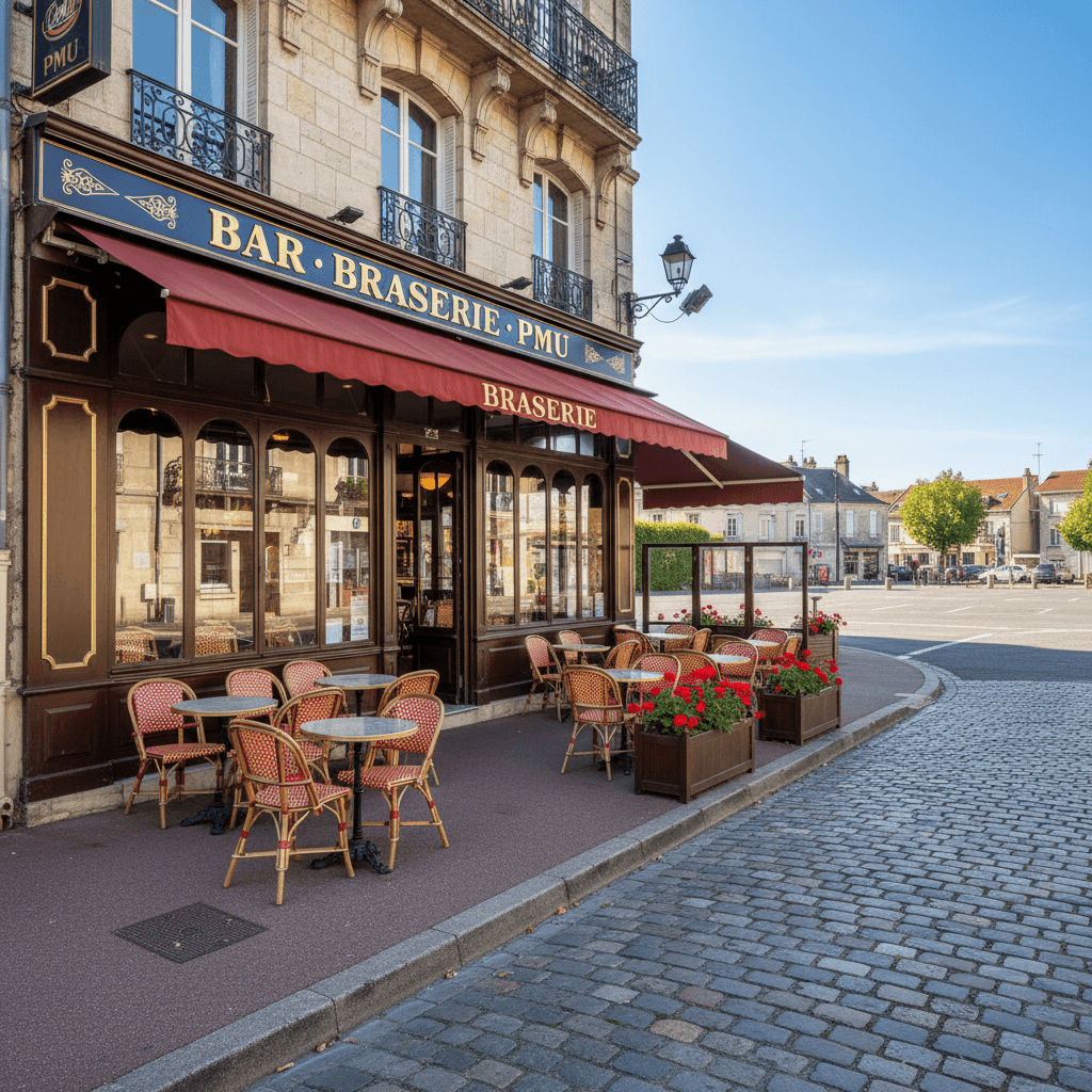Bar-brasserie 200m² à Saint-Florentin : terrasse - licence IV - Image 1