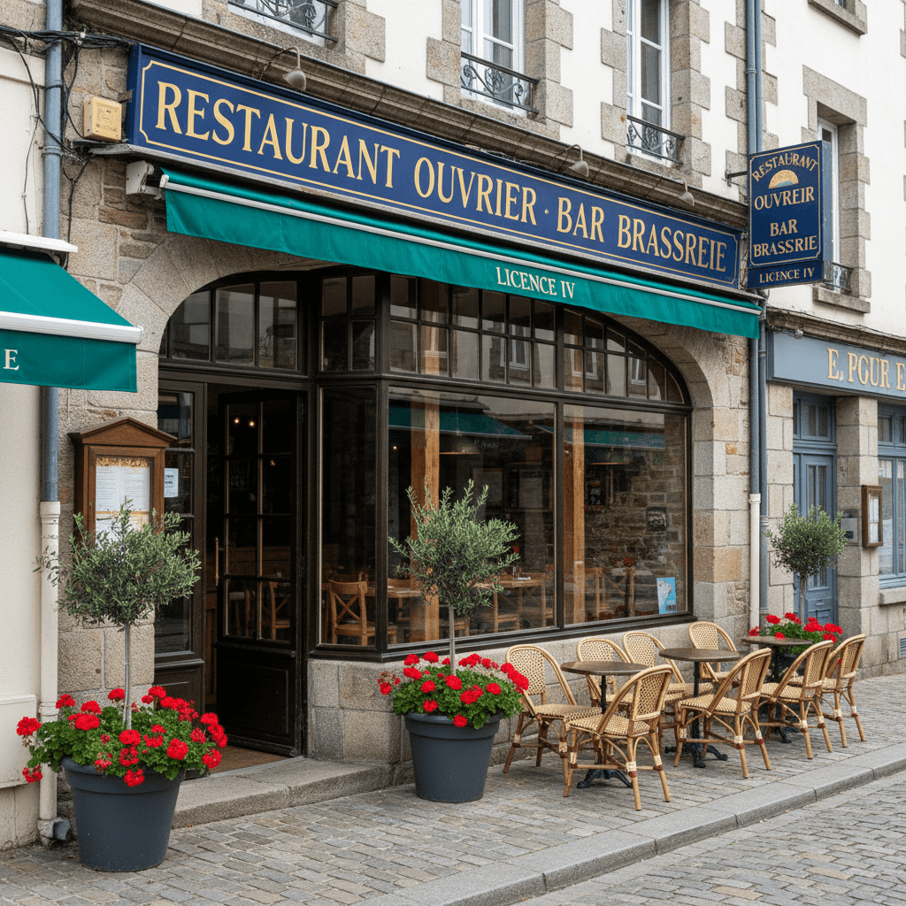 Bar-brasserie à Vannes : licence IV - parking - Image 1