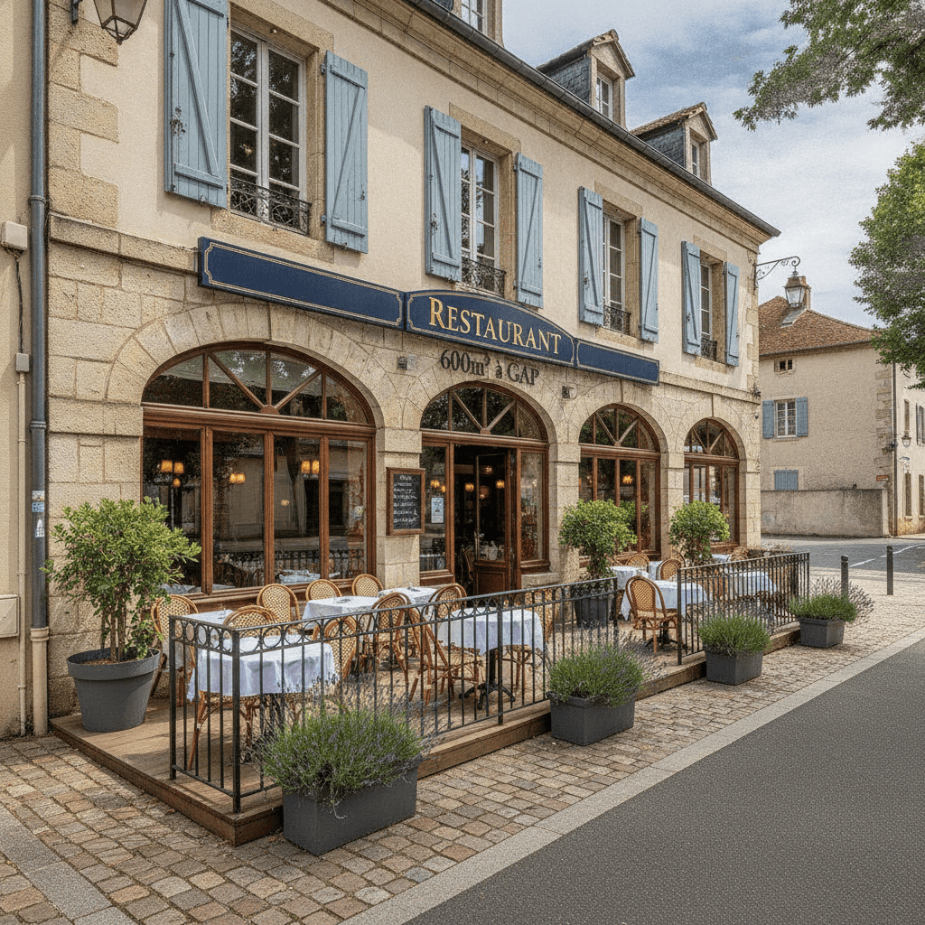 Restaurant 600m² à Gap : terrasse - licence IV - Image 1