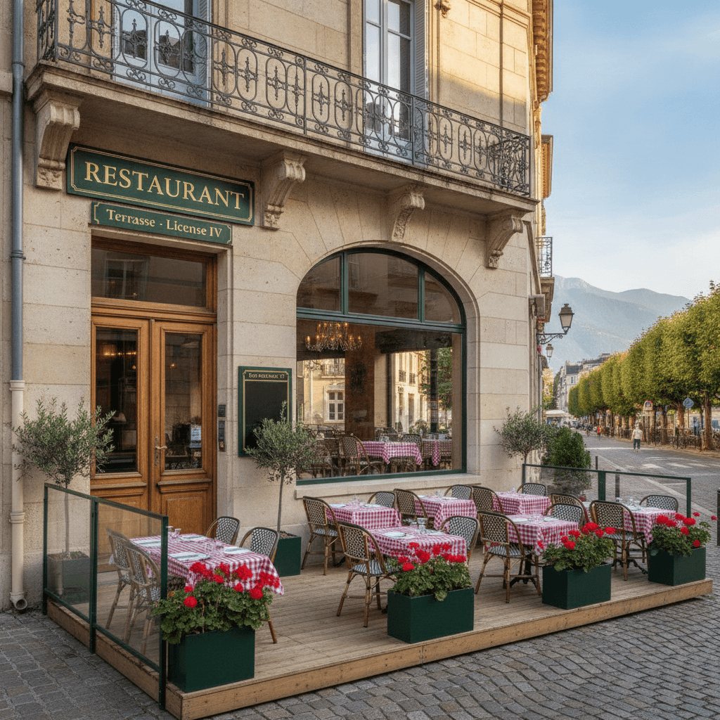 Restaurant 100m² à Aix-Les-Bains : terrasse - licence IV - Image 1