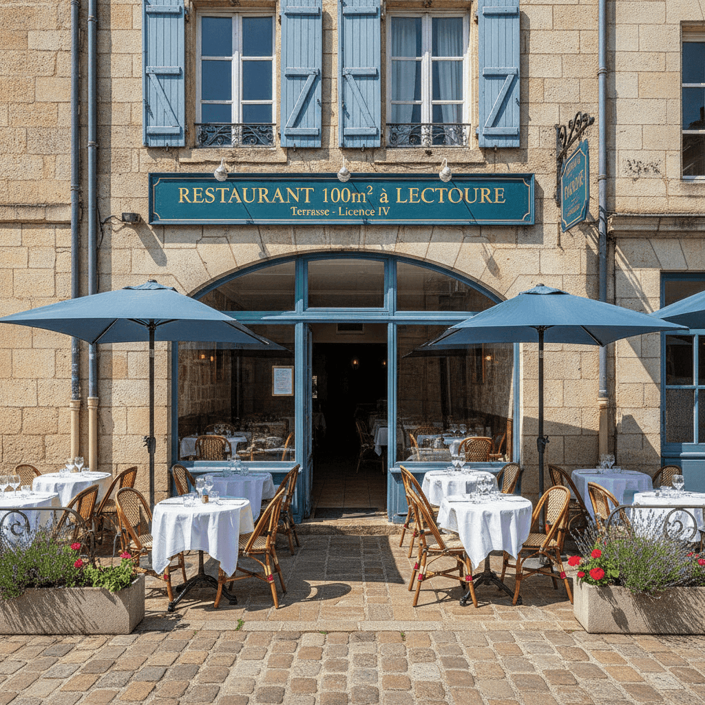 Restaurant 100m² à Lectoure : terrasse - licence IV - Image 1