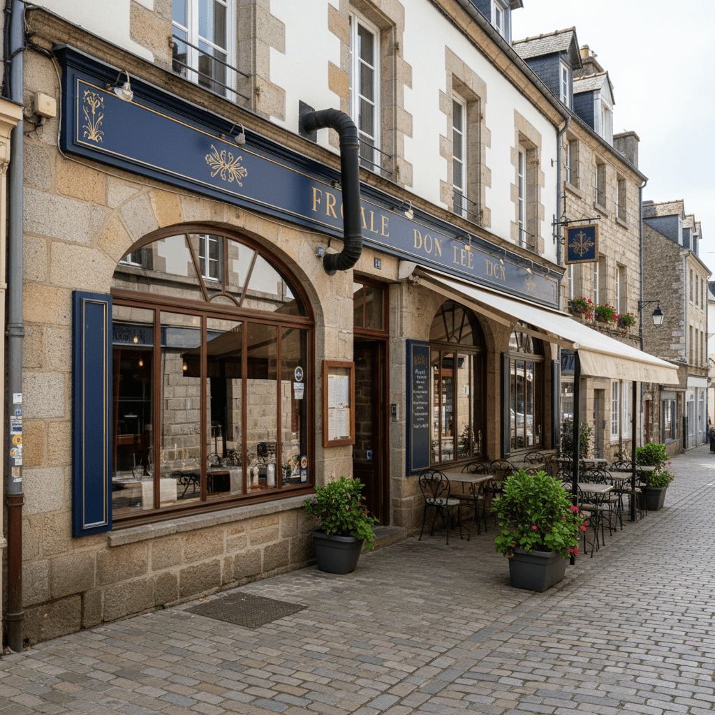 Restaurant à Quimper : terrasse - extraction - Image 1