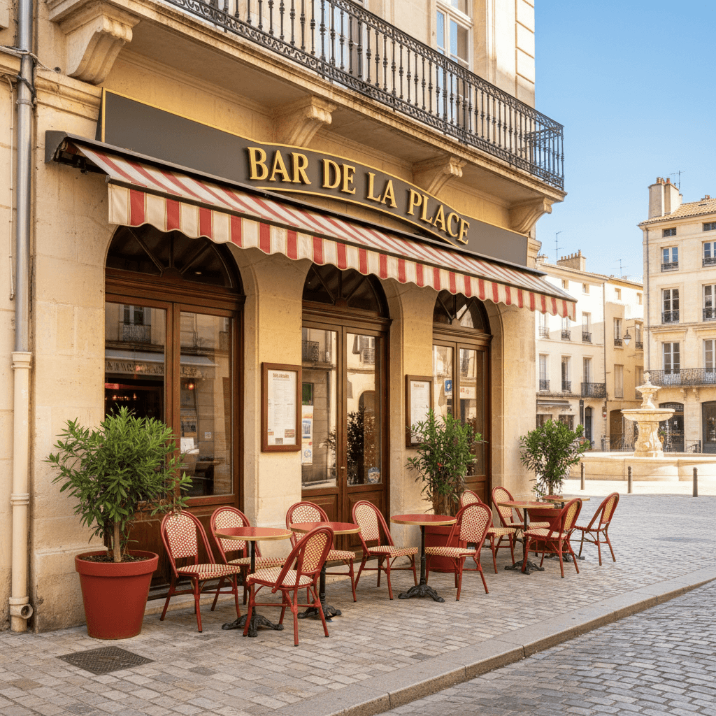 Bar-brasserie 220m² à Montpellier : terrasse - licence IV