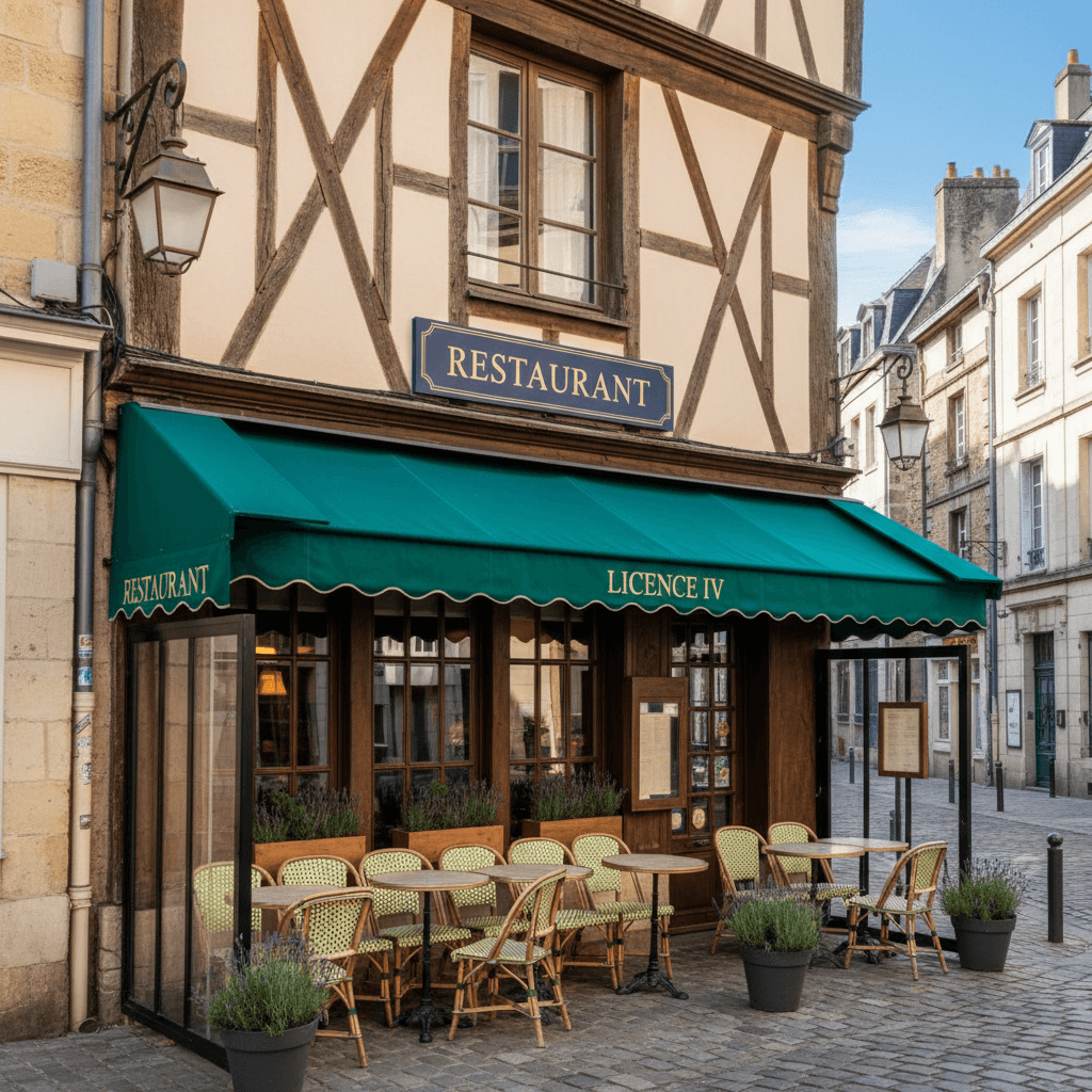 Restaurant à Rouen : terrasse - licence IV