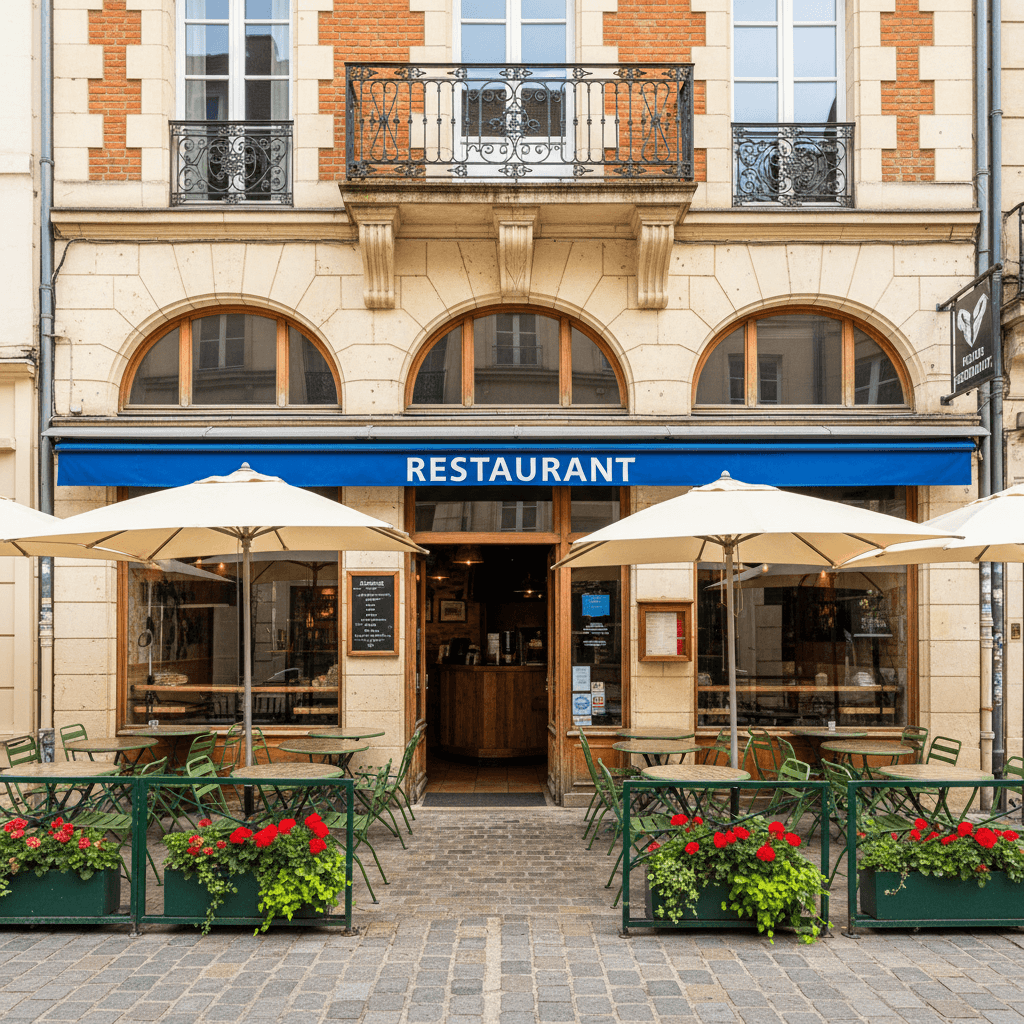 Fast-food à Rennes : terrasse - licence IV