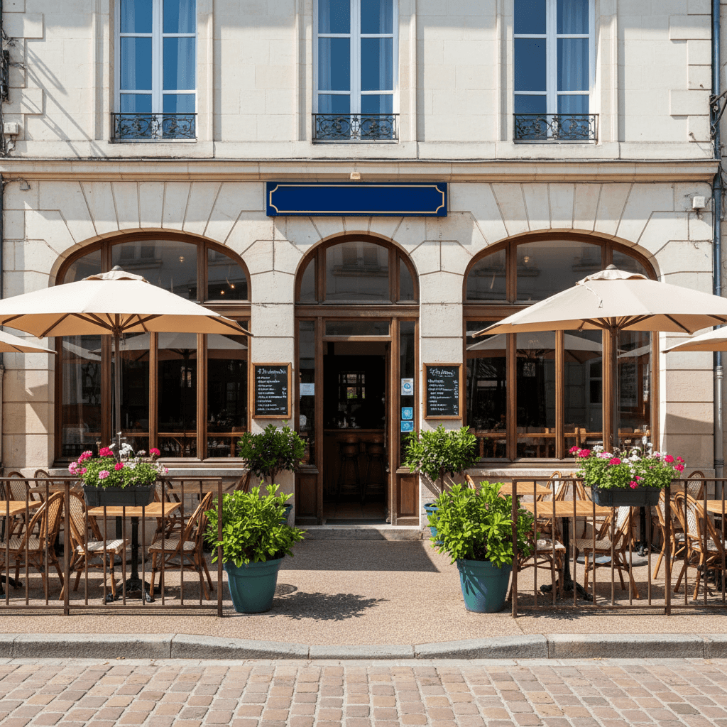 Bar-brasserie à Parnay : terrasse - licence IV - Image 1
